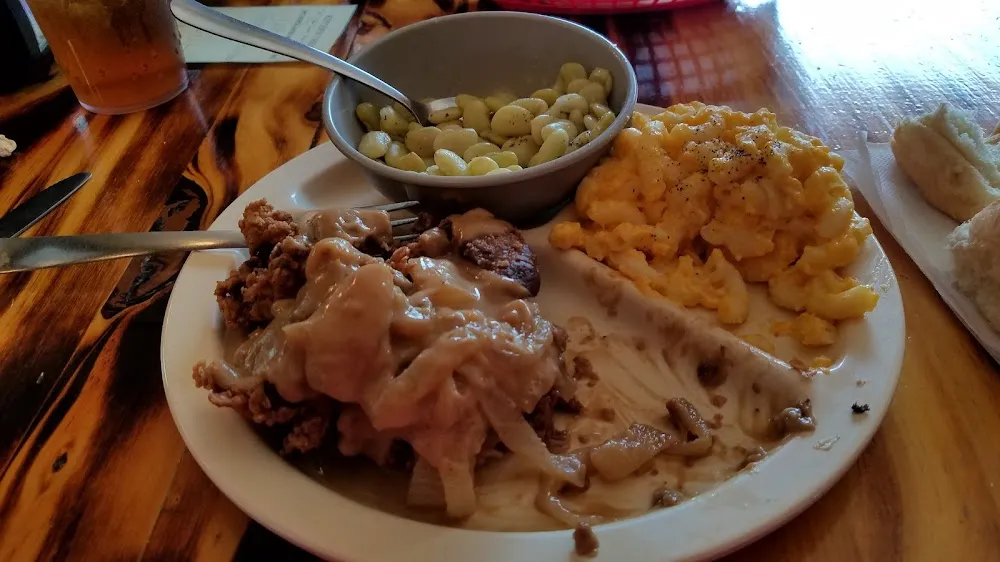 Chicken Livers Mac and Cheese Lima Beans