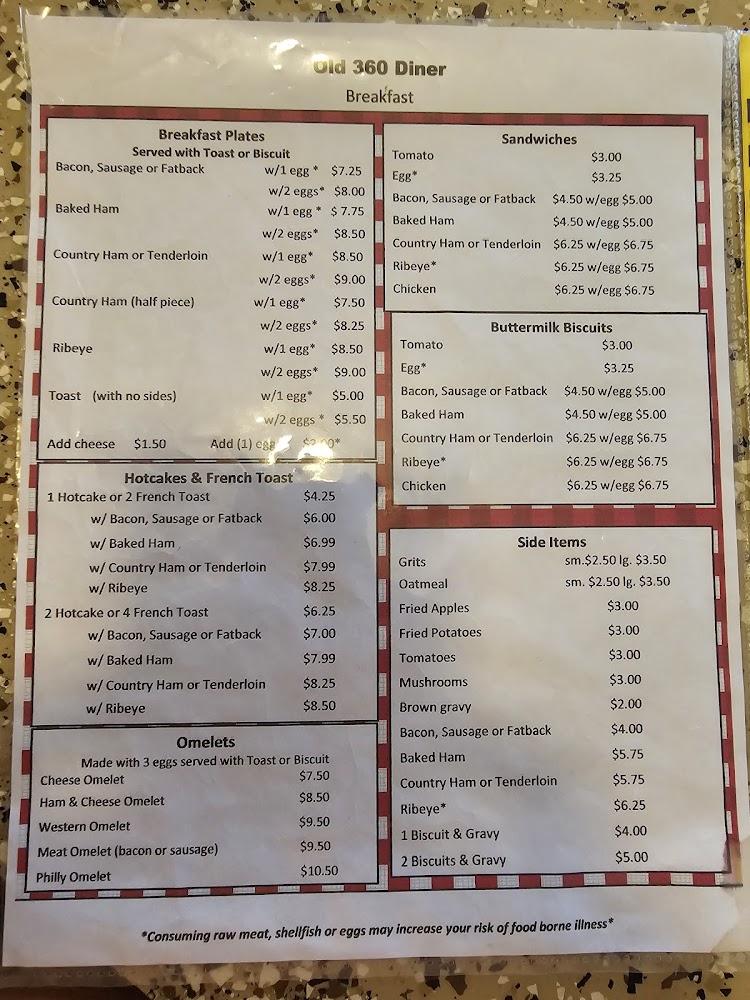 Old 360 Diner Baked Ham